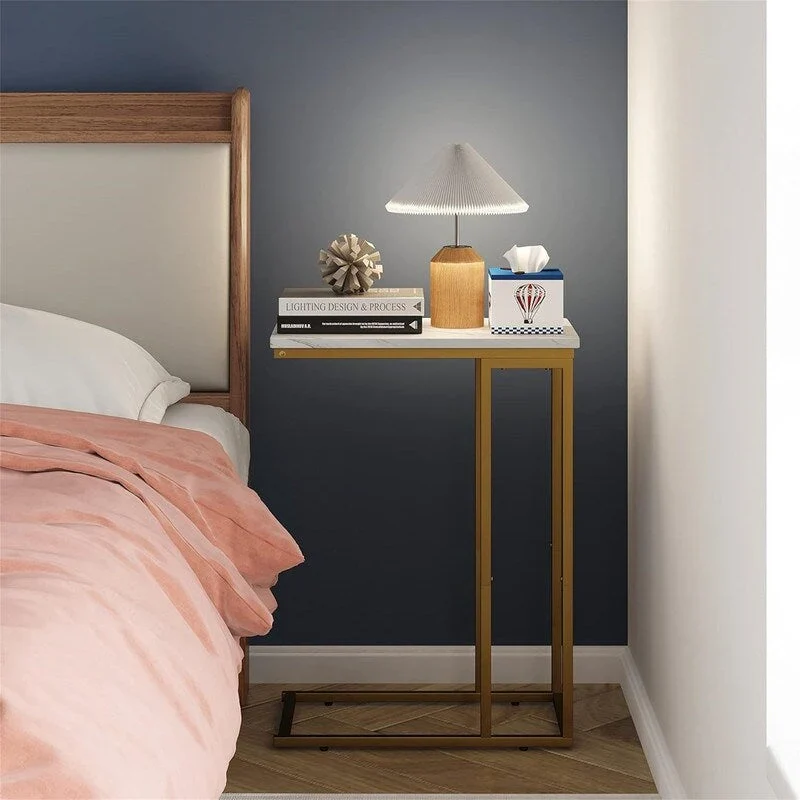 Small C Shaped End Table - 10D x 18.1W x 25H