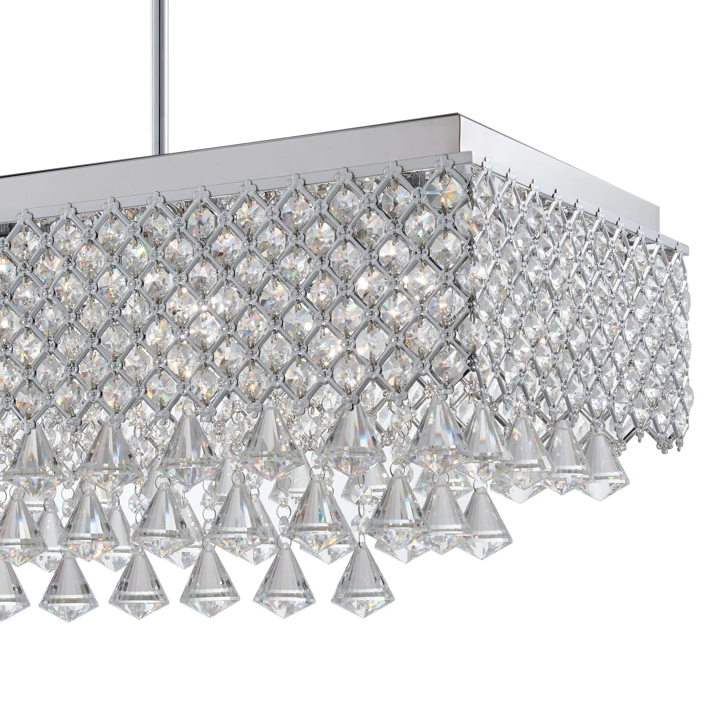 Cindy Crystal Rectangular Chandelier