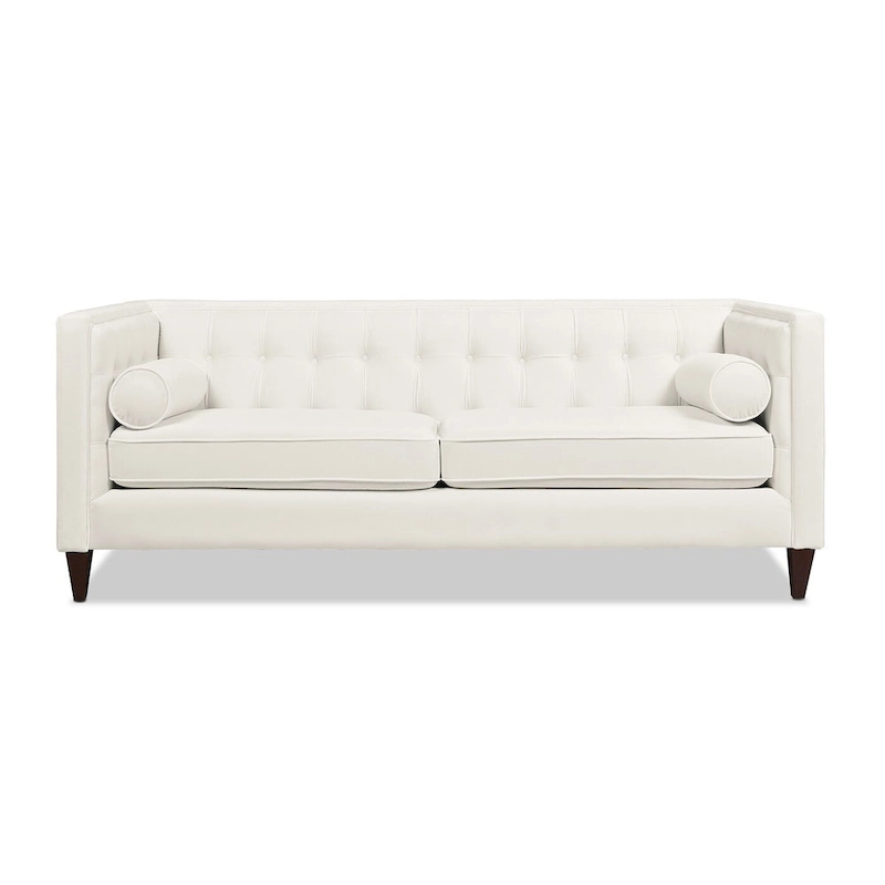 Jack 84 Modern Upholstered Tufted Tuxedo Sofa