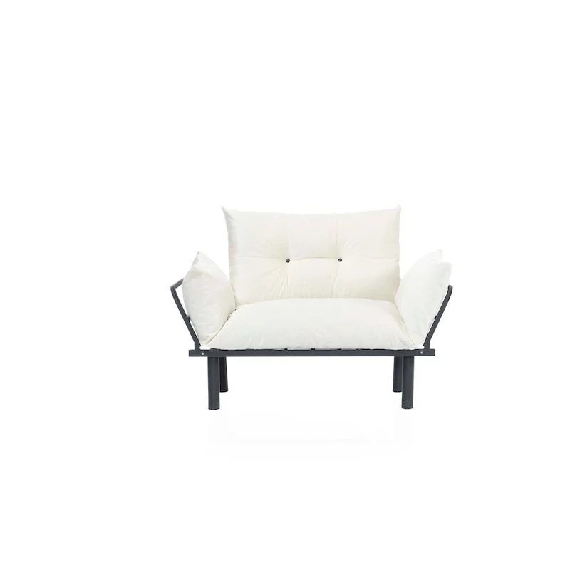 Sadio Metal Frame Loveseat With Removable Cushions