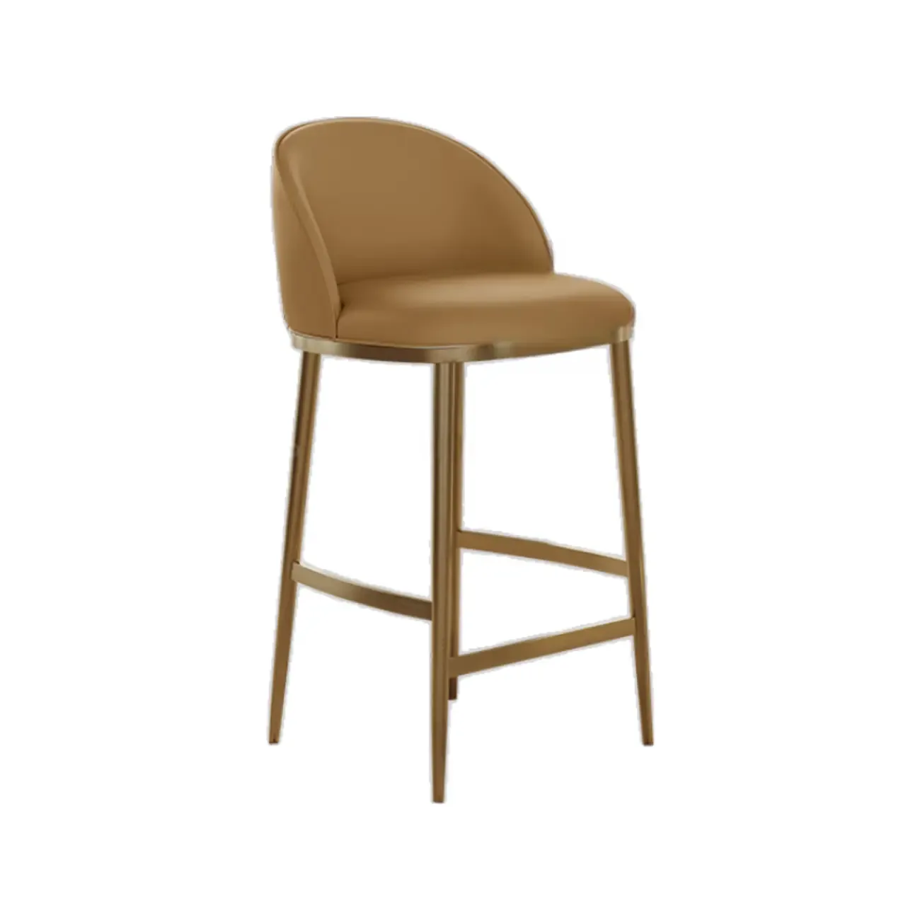 Mid Century Modern Leather Bar Stools Counter Height