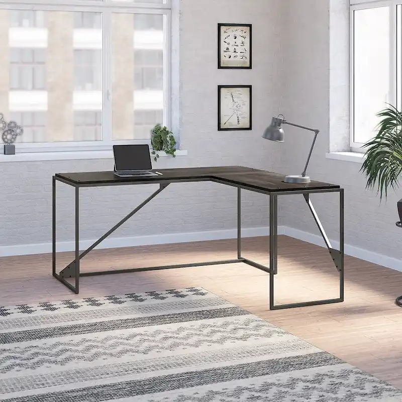 62W L Shaped Industrial Office Desk