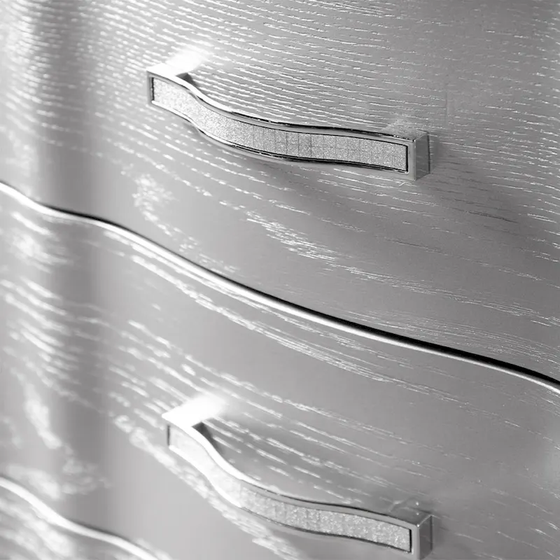 Furniture of America Seabliss Glam Solid Wood 3-Drawer Nightstand