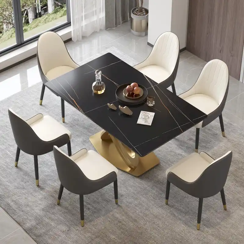 63 Dining Table, Modern Dining Table for 6