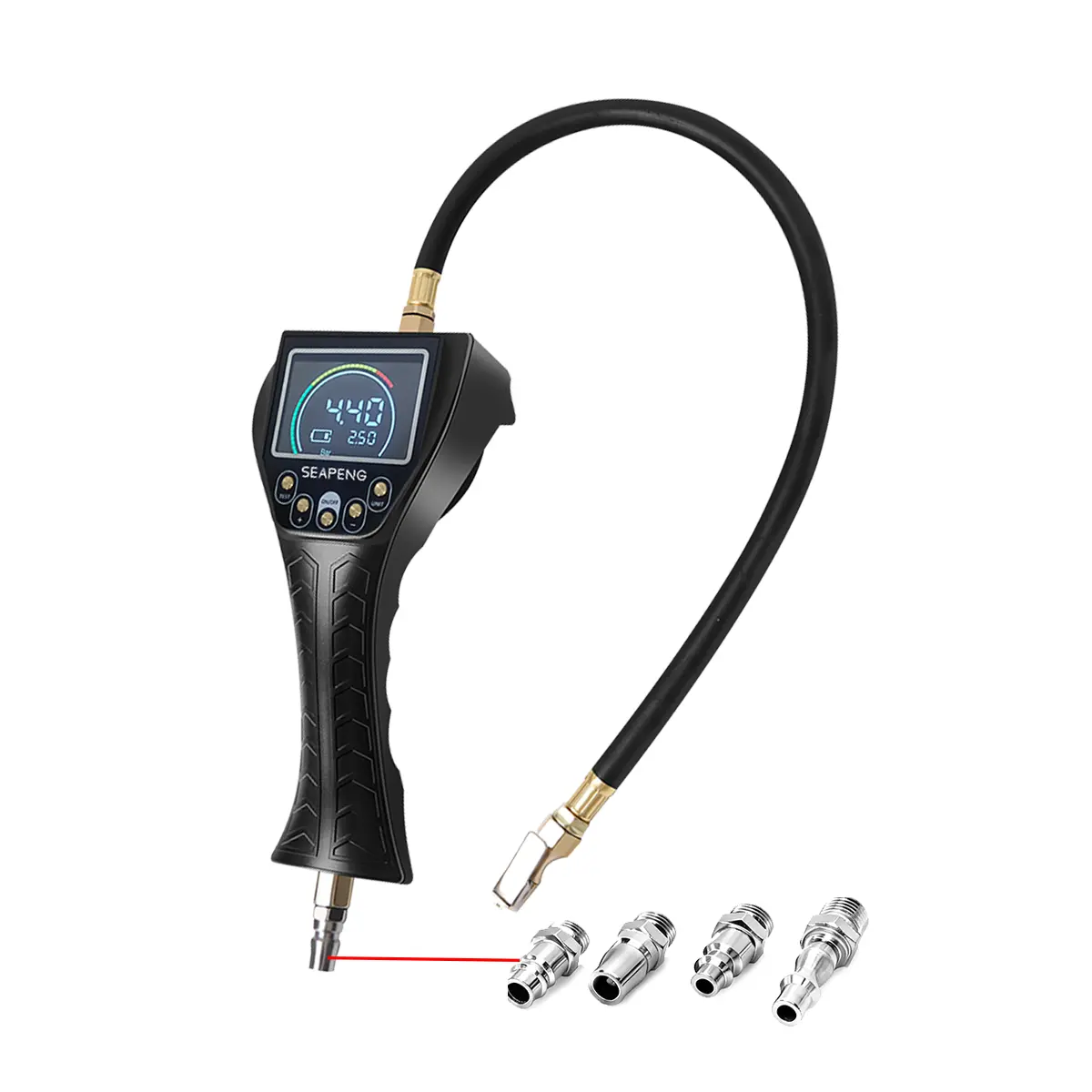 SEAPENG TB-902 Handheld Auto Inflate/Deflate Tire Inflator Gauge for Off-Road, Garage & Fleet Use for cars, trucks, RVs and garages
