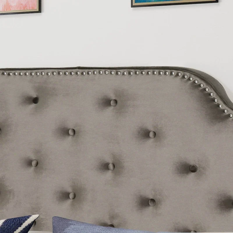 Silas Glam Velvet Full/Queen Headboard by