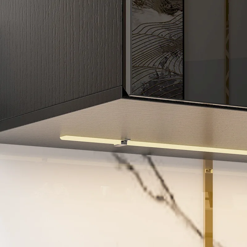 63 TV Stand Hanging TV Consoles Wall TV Cabinet with LED Entertain