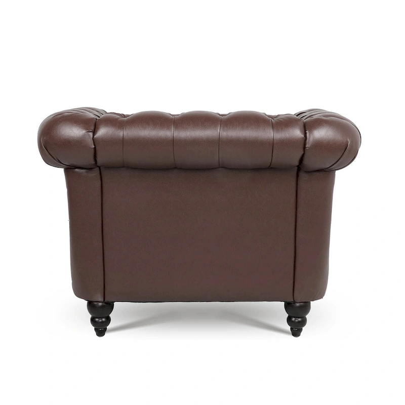 Christopher Knight Home- Winston PU Leather Chesterfield Club Chair