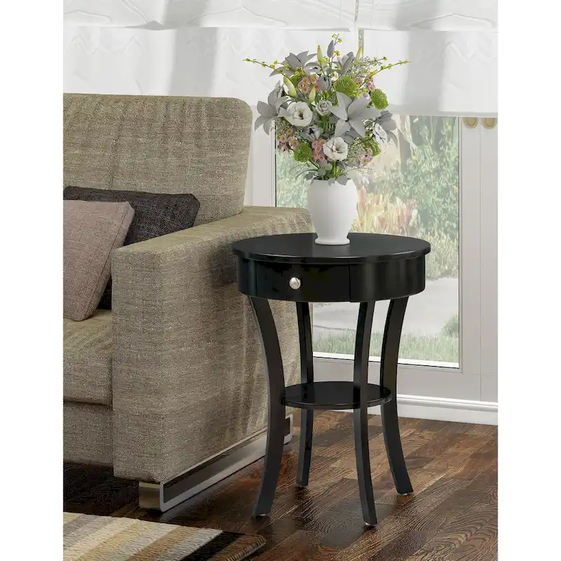 Convenience Concepts Classic Accents Schaffer 1 Drawer End Table with Shelf