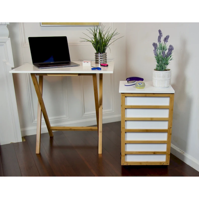 Bamboo Frame Folding Desk