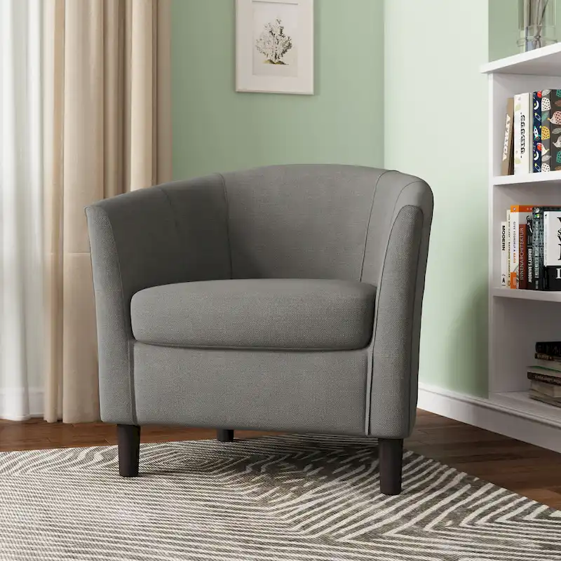 Modern Accent Chair Upholstered Barrel Chair