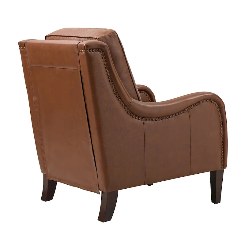 Pascual Comfy Living Room Armchair Set Of 2 with Solid Wood Legs