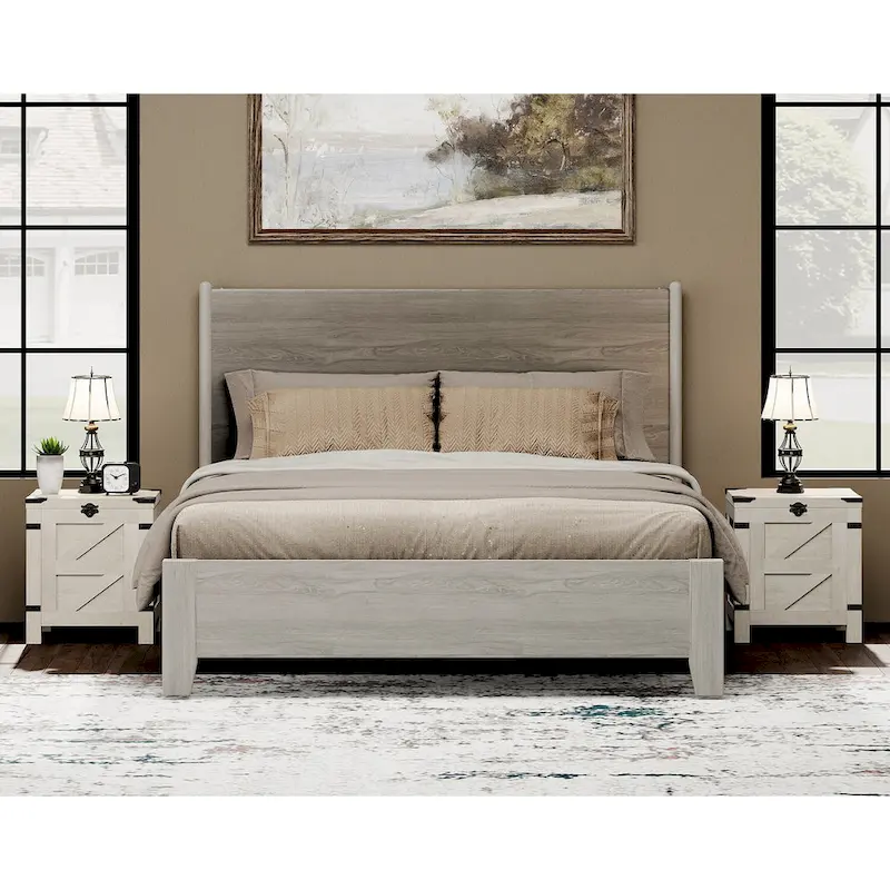 Lift Top End Table,Nightstand with Rustic Lock