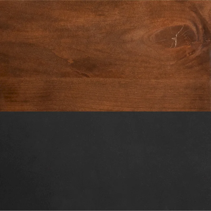 Modern Farmhouse Style 24-Inch Side Table — No Assembly Required, Two-Tone Finish