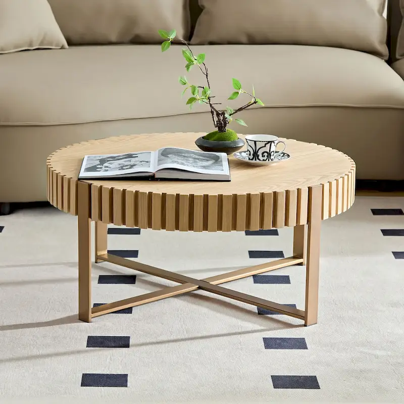 Round Coffee Table for Living Room