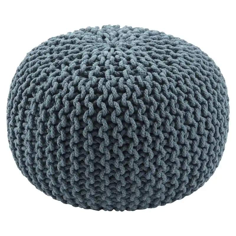 Spectrum Pouf Textured Round Pouf