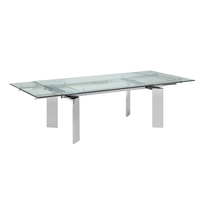 Casabianca Home Euphoria Collection Glass Dining Table