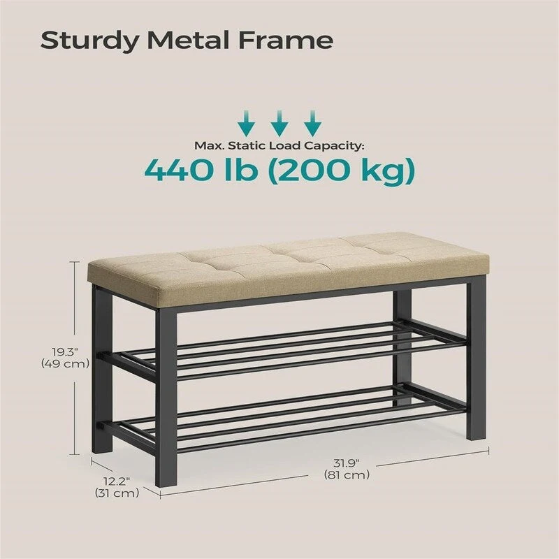 Entryway Bench with Cushion - 12.2