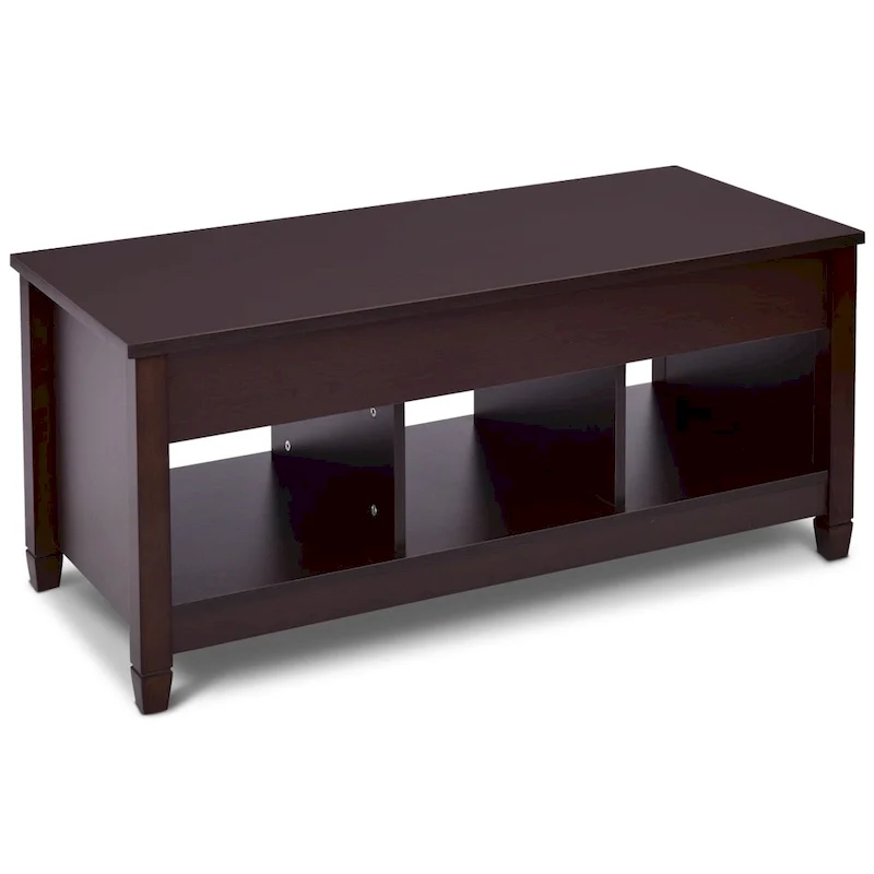 Lift-top Coffee Table with Hidden Compartment