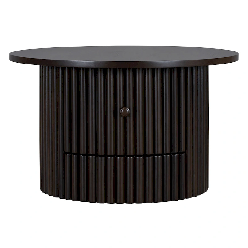 30.5 MDF Coffee Table with Drawer & Slat Base