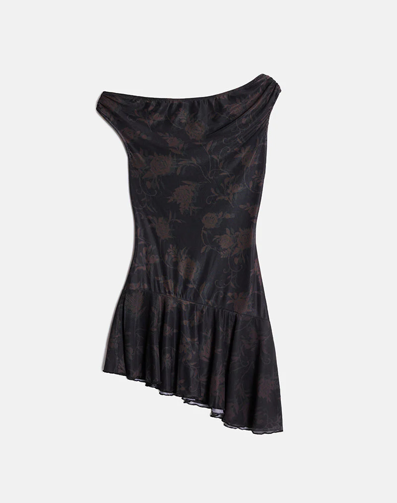 Tohari Mini Dress in Dynamic Rose