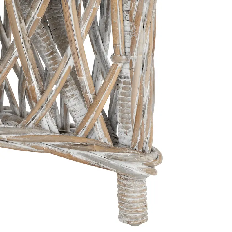 Natural Rattan Lounge Chair — 25.5 x 26.5 x 35.5 — Width 26 x Depth 27 x Height 36