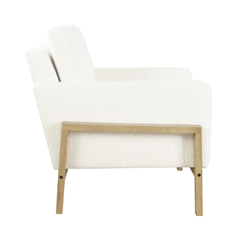 HomePop Modern Wood Frame Accent Chair