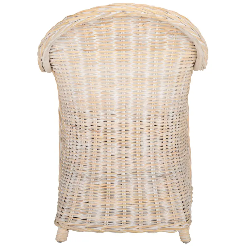 SAFAVIEH Sinja Yellow Rattan Club Chair - 24  x 26  x 35  - 24Wx26Dx35H