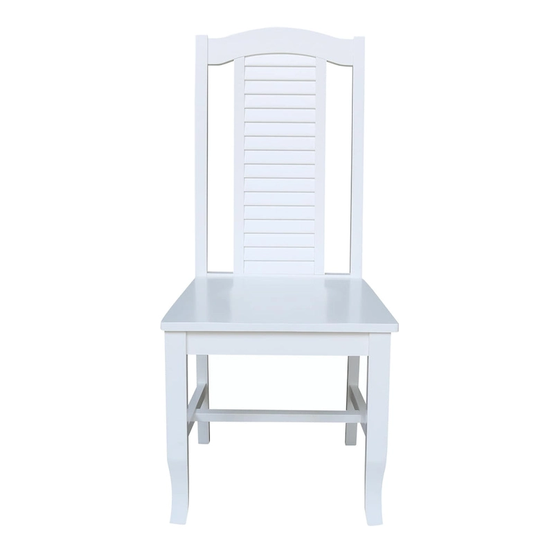 Solid Wood Seaside Dining Chairs - Set of Two