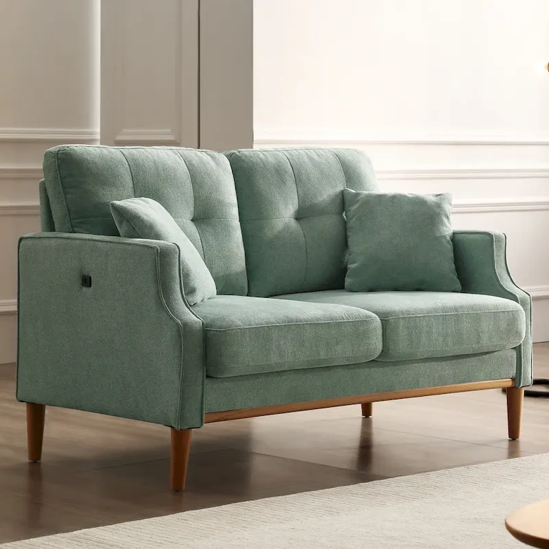 Modern Loveseat Sofa with USB Charge