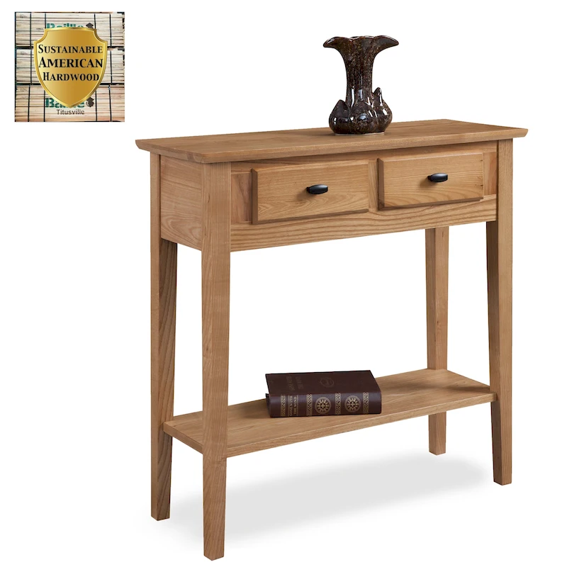 Teegan Solid Wood Hall Entryway Console Sofa Table