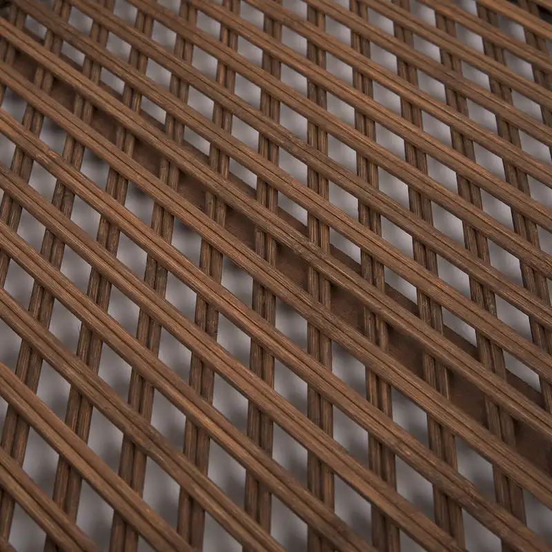 Thala Medium Brown Round Wicker Tray (Set of 2) - 20.5L x 20.5W x 4.3H