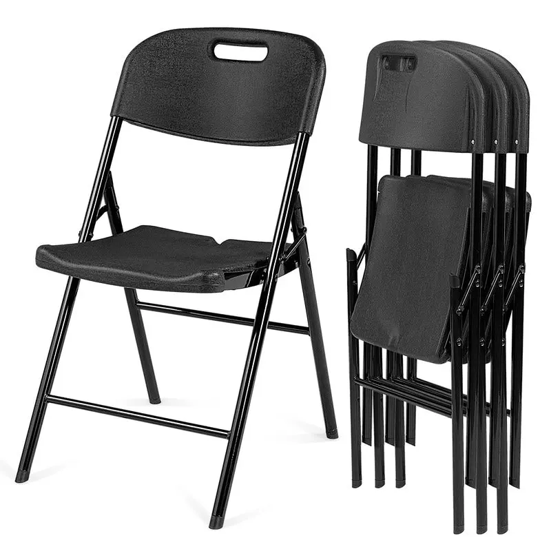 Karlhome Outdoor/Indoor HDPE Stackable Folding Chair 2-Pack 4-Pack