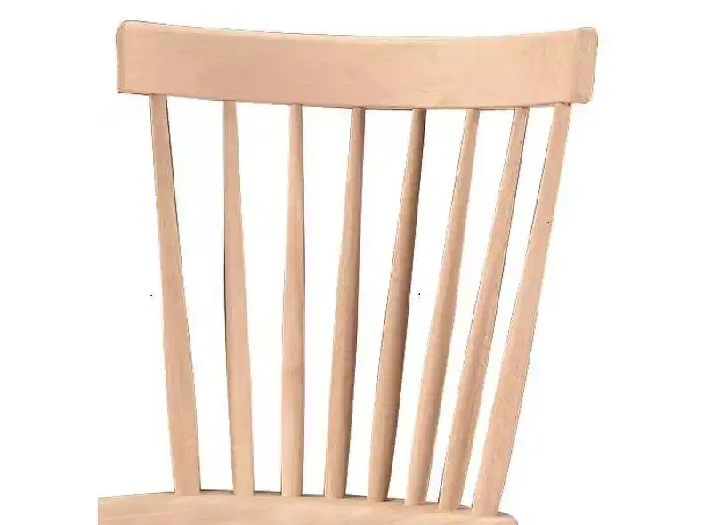 Copenhagen Chair Unfinished - International Concepts: Solid Wood, Parawood, Armless