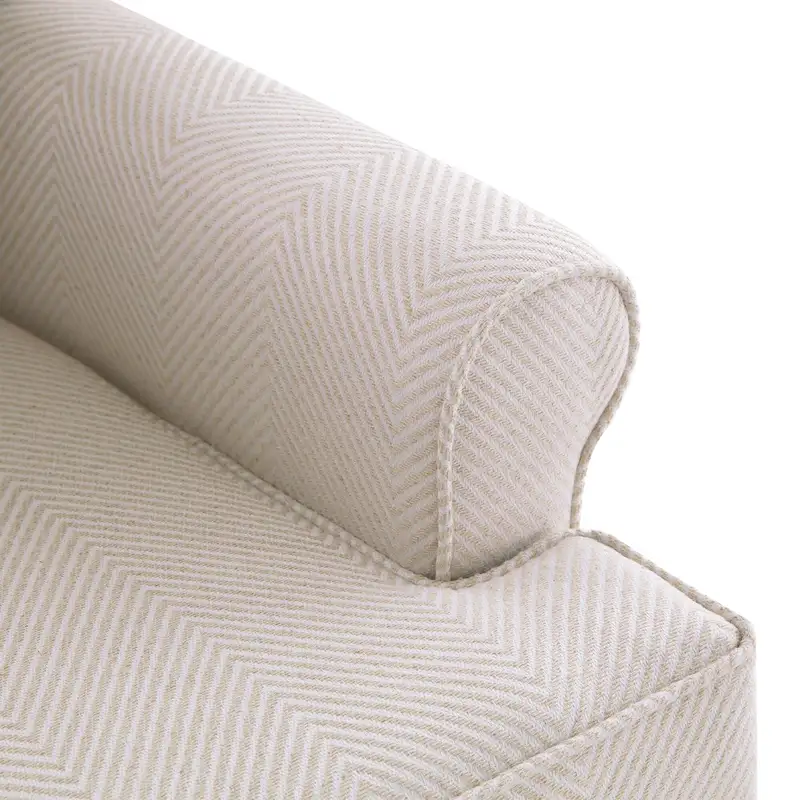 Accent Arm Chair with Turned Legs and Round Arms