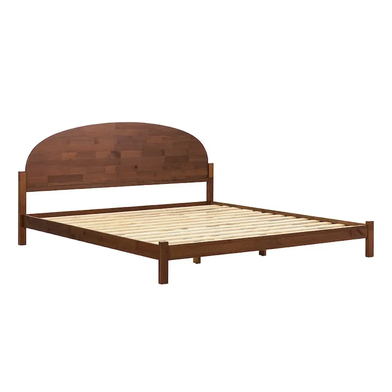 Middlebrook Designs Arched Headboard Solid Pine King Bed