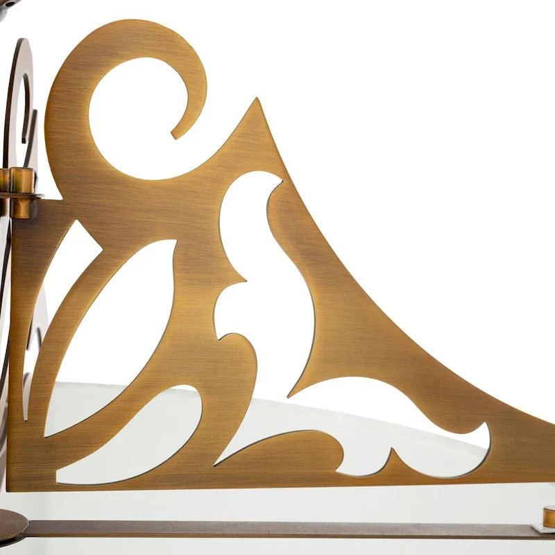 Roxton Modern Damask Metal 3-Light Pendant