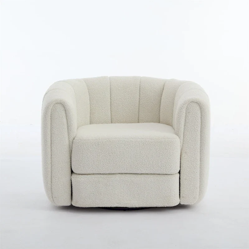 Modern Upholstered Swivel Accent Barrel Chair