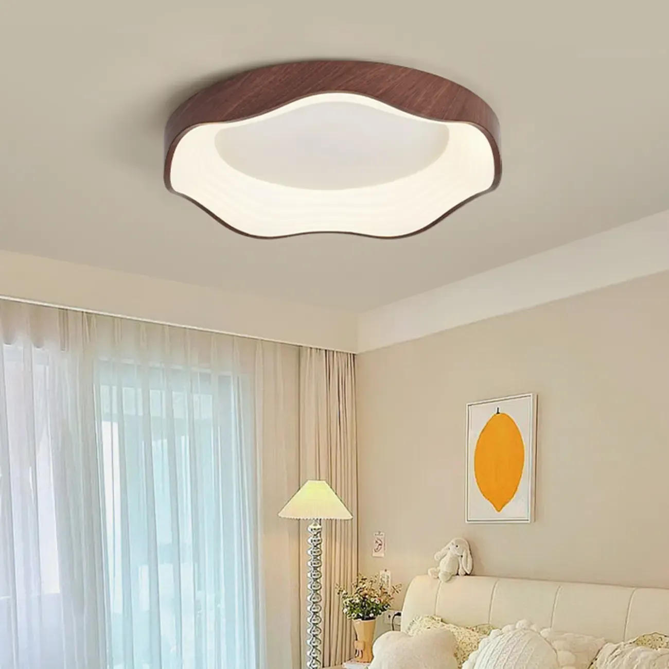 Cloud Shaped Flush Mount Ceiling Light for Living Room Use