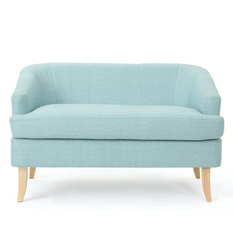 Sheena Mid-century Modern Petite Fabric Loveseat by Christopher Knight Home