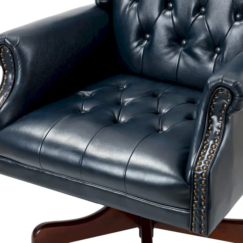 Maximiliano Modern Swivel Executive Chair with Tufted Back by HULALA HOME