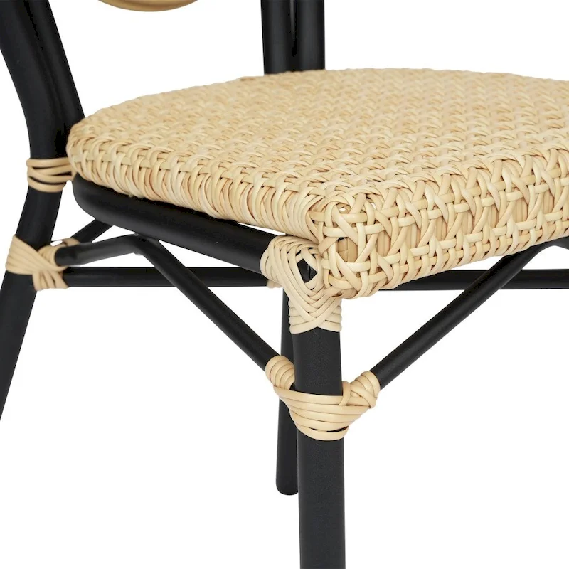 All-Weather Commercial Paris Chair with Metal Frame - N/A