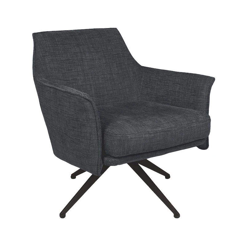 Aura Upholstered Swivel Chair by East at Main - 29.5x28.5x31