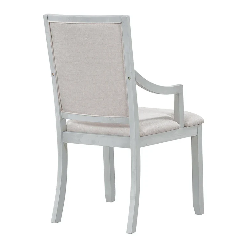 Retro 5-piece Dining Set with Extendable Round Table and 4 Chairs