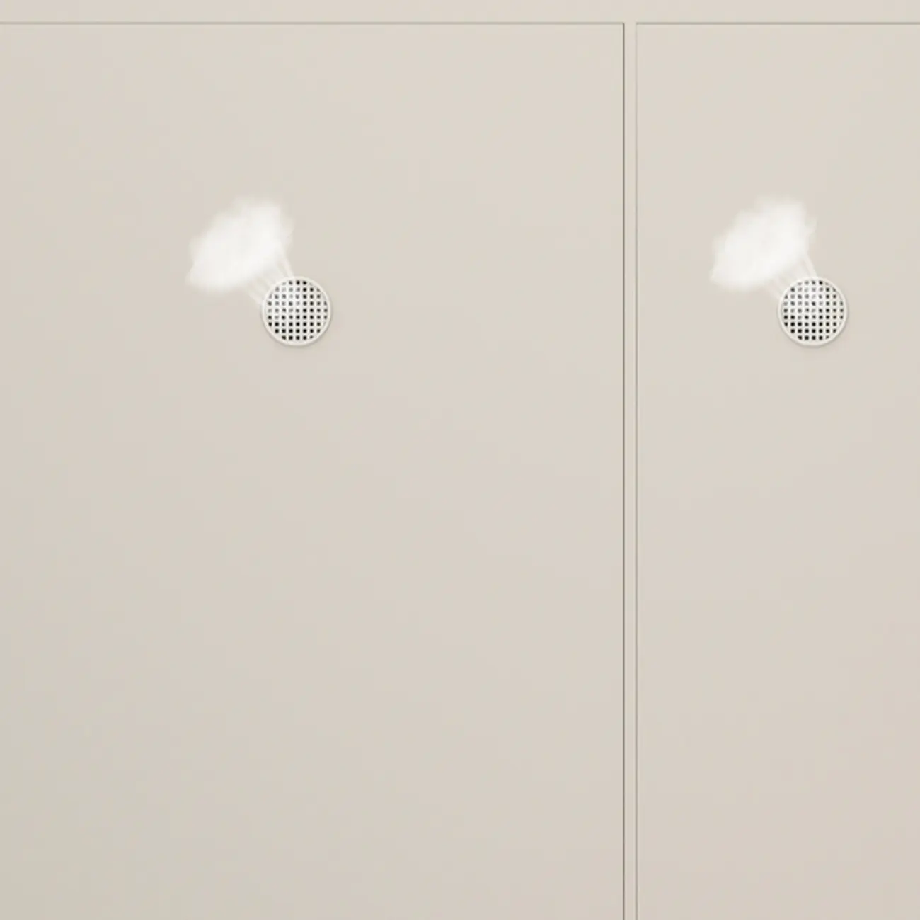 Modern White Wood Entryway Drop-Front Shoe Cabinet