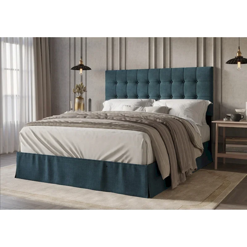 Larry Tufted Upholstered Panel Bed