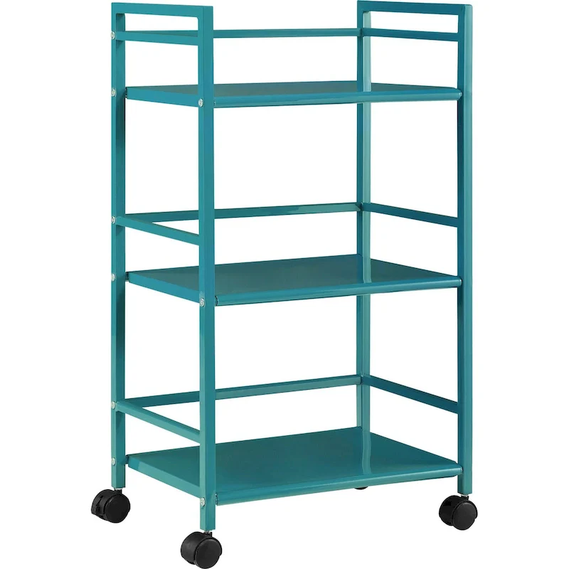 Emerald 3 Shelf Metal Rolling Utility Cart