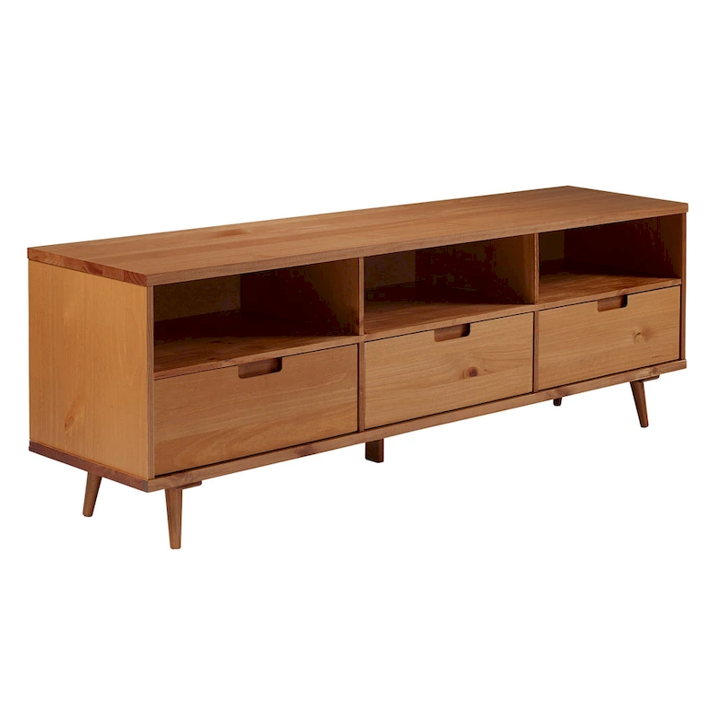 Middlebrook Alby 70-inch Mid-Century Solid Wood TV Stand