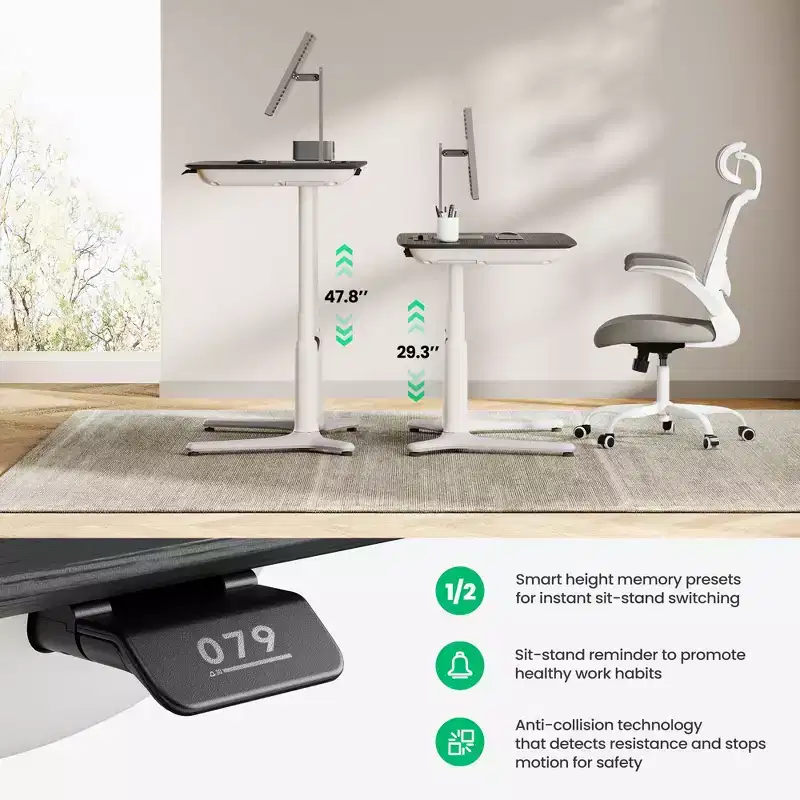 LumiDesk All in 1 Electric Height Adjustable Desk  Smart, Modular & Ergonomic