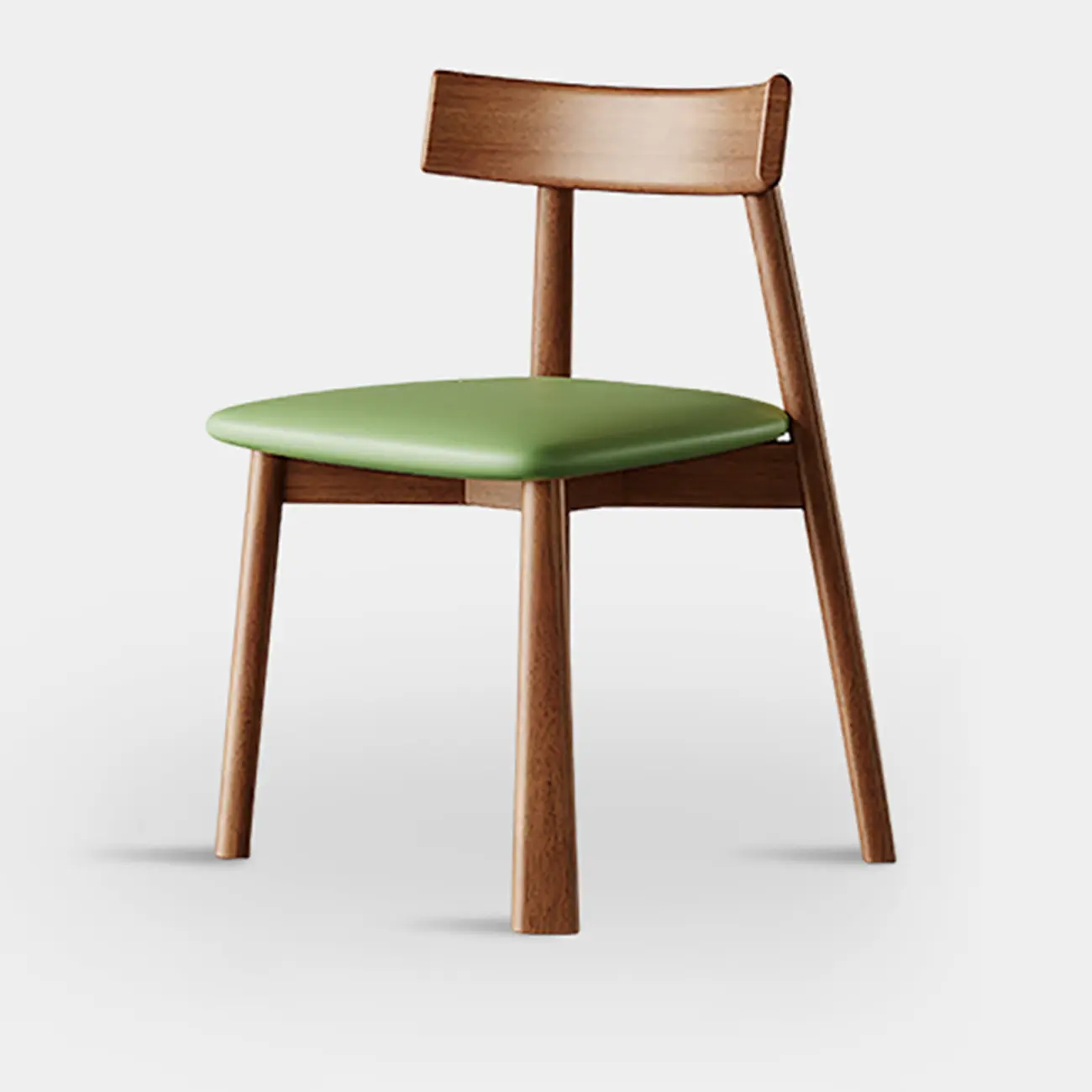 Modern Faux Leather Upholstered Low Back Dining Chair